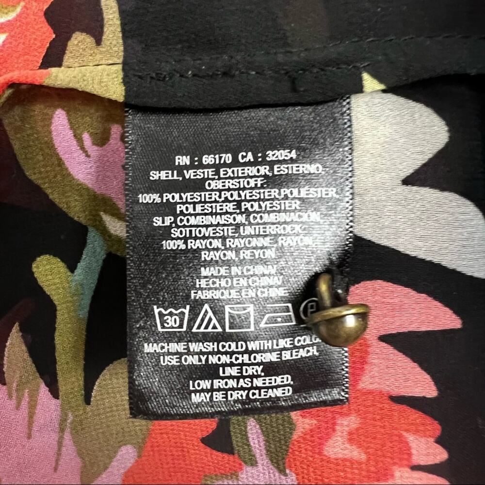 Anthropologie Black Floral Babydoll Dress - Picture 12 of 12